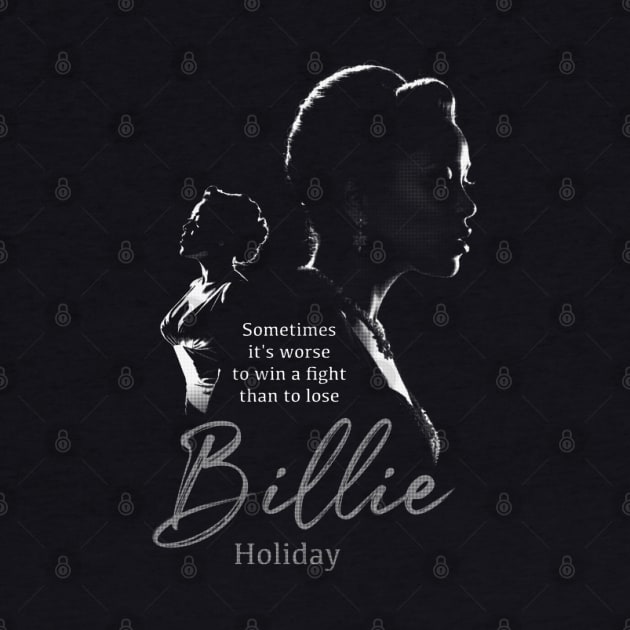 Billie Holiday silhouette by BAJAJU